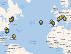 Mapa plavby