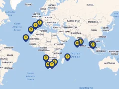 Mapa plavby
