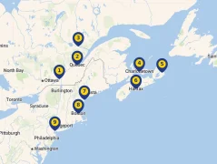 Mapa plavby